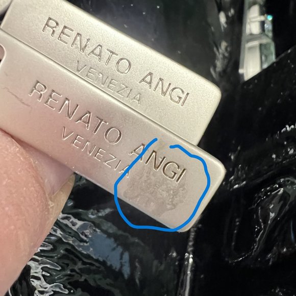 Renato Angi Venezia leather bow handbag. Made in Italy. - Picture 8 of 10